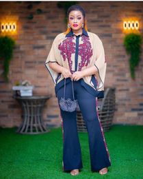 Vêtements ethniques d'été en ensemble assorti africain pour les femmes élégantes dame soirée porter Design Nigeria Femme 2 pièces tenues décontractées 230613