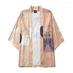 Etnische kleding zomer korte mouw kimono shirts Japanse haori yukata cosplay vrouwen/mannen mode streetwear vampire print vestir