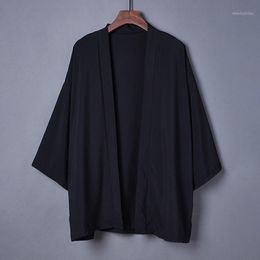 Etnische kleding zomer vrouwen mannen haori vest kimono shirt Japanse stijl gewaden losse obi mannelijke yukata jas streetwear aziatische kleding