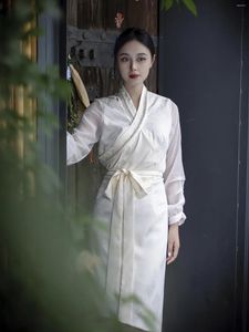 Vêtements ethniques Robe blanche pour femmes en été