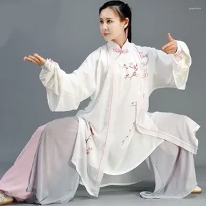 Etnische kleding Tai Chi Hoge kwaliteit Wushu-uniformen Vechtsporten Wing Chun-pak Verf Casual Traditionele Chinese kostuums 12486