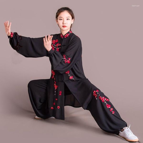 Vêtements ethniques Tai Chi Costume uniforme Vêtements de luxe Arts martiaux Taiji Morning Exercice DD1621