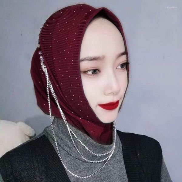 Vêtements ethniques The Explosion Models Fashion Turban Hat Scarf Muslim Hijab Head couvrant Baotou Cap Baotou