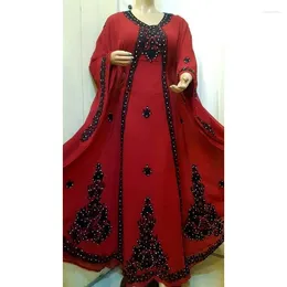 Vêtements ethniques La robe Kaftans Abaya de Dubaï Maroc est très belle et longue tendances de la mode