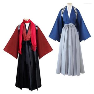 Ropa étnica The Sword Dance Kimono Estilo japonés tradicional Ropa asiática Bata Juego de roles Vestido Haori Fancy Disguise Mujeres Hombres Disfraz