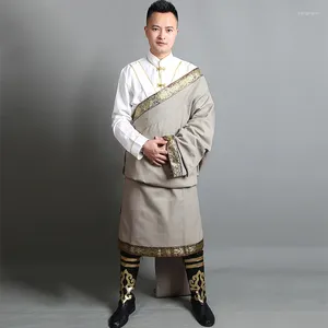 Vêtements ethniques Tibetan Robe Man Clothes traditionnels chinois Excluez le style de la chemise Tibet
