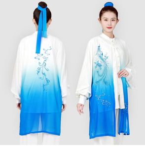 Vêtements ethniques Traditionnel chinois Wushu TaiChi KungFu Manteau Tai Chi Uniformes Exercice Arts Martiaux Tops Wing Chun Blouse