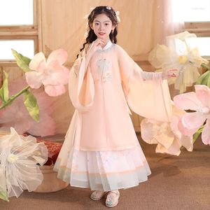 Etnische Kleding Traditionele Hanfu Elegante Meisje Stage Show Gewaad Jurk Chinese Stijl Hanbok Prestaties Kostuums Vintage Dansjurk