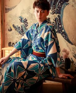 Etnische kleding Traditionele Japan mannelijke kimono pak luxe heren badjas yukata sexy nachthemd lounge gewaden cosplay kostuums