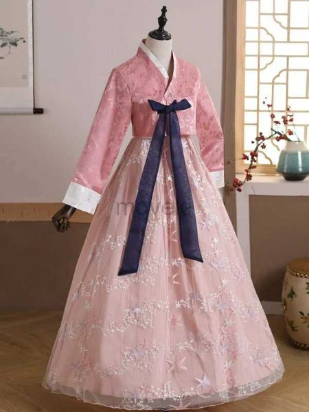 Vêtements ethniques Vêtements coréens traditionnels pour femmes Court National Costume Hanbok Stage Dance Robe Korea Wedding Oriantal Dance Dance D240419