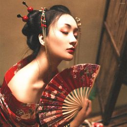 Vêtements ethniques Femmes traditionnelles Imprimer Fleur Kimono Yukata Robe Style japonais Geisha Cosplay Costumes Asiatique Classique Spectacle Robe