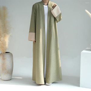 Vêtements ethniques Turquie Abaya Femmes Musulman Cardigan Ouvert Longue Maxi Robe Eid Party Robe Arabe Dubaï Islam Kaftan Jalabiya Ramadan Caftan