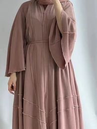 Etnische Kleding Turkije Dubai Moslim Jurk Kaftans Abaya Avondjurken voor Vrouwen Dubai Marokko Islam Lange Jurk Gewaad Femme Musulmane vestidos 230616