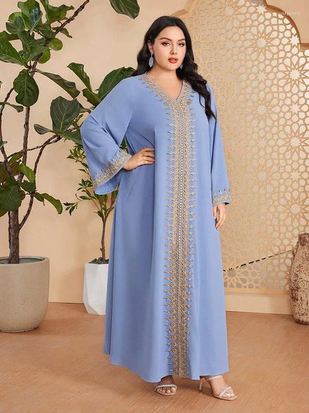 Ropa étnica Turquía Eid Partido Musulmán Mujeres Vestido Marruecos Abaya Kaftan Vestidos de noche Dubai Primavera Islam Long Robe Femme Vestidos Ramadán