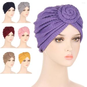 Ropa étnica, gorros hiyab retorcidos, turbante elástico musulmán para mujer, gorro de algodón con nudo cruzado para dormir, accesorios para el cabello