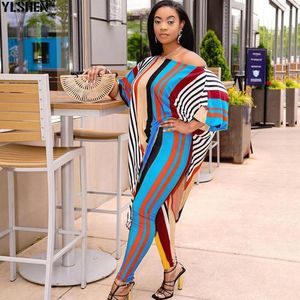 Etnische kleding Twee 2 -delige set Zomerkleding Afrikaanse jurken voor vrouwen Vetement Femme 2023 Iregular Tops Dress Sets Pants Track Suits