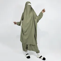 Vêtements ethniques Two Piece Sports Jilbab Harem Pantal