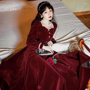 Vêtements ethniques Vintage rouge taille haute à manches longues Cheongsam robes élégantes mince mariée mariage toast plus taille pour les femmes 5xl