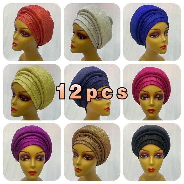 Ropa étnica al por mayor esteleguant turban sombreros para mujeres con cuentas para bufandas de sombreros de la India envoltura cabeza diadema accesorios para el cabello CA-66