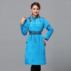 Vêtements ethniques hiver femmes veste ouatée élégant traditionnel chinois rétro manteau vêtements d'extérieur chauds femme épais Tang costume haut