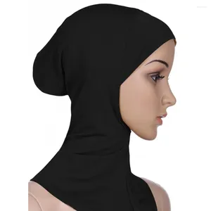 Vêtements ethniques Femme réglable doux musulman couverture complète intérieure femme Hijab Bonnet Cap islamique sous-écharpe cou tête chapeau