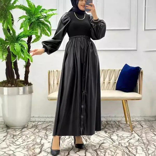 Ropa étnica mujeres elegante vestido negro islámico vestidos de diseñador de fiesta de fiesta abaya vestido de festa luxo marroquí kaftan