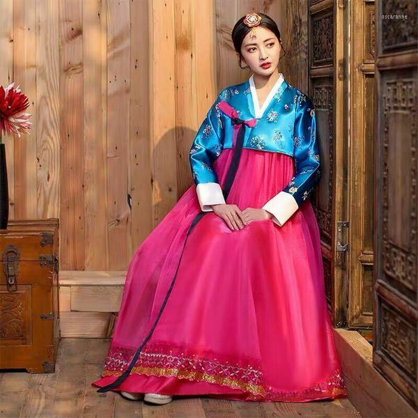 Vêtements ethniques Femmes Hanbok Robe traditionnelle coréenne Costumes nationaux Streetwear