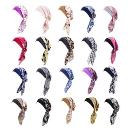 Vêtements ethniques Femmes Head Foulard Chapeau Cap Cheveux Turban Wrap Chapeaux Chapeaux Bandeaux Pour Basketball