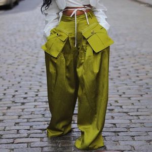 Ropa étnica Mujeres Pantalones de pierna ancha de cintura alta Dashiki Africano Palazzo Casual Trendy pantalones 2024 Primavera Otoño