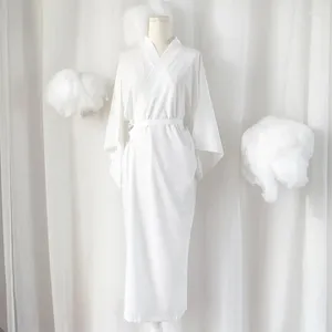 Ropa étnica Mujeres Japonés Tradicional Kimono Juban Blanco Yukata Forro inferior con cinturón Haori Ropa interior íntima Accesorios