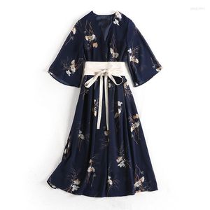 Vêtements ethniques femmes japonais traditionnel Kimono 2023 mode asiatique longue Cosplay Cardigan chemise femme robe d'été Yukata