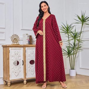 Vêtements ethniques Femmes Musulman Islam Arabe Casual Soirée Robes Robe Ramadan Elegance Maxi Dubaï Abayas Maroc Robe Robes A105