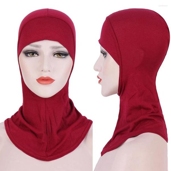 Ropa étnica Pañuelo para la cabeza para mujer Hijabs Bandanas Sombreros de oración Turco Turbante Cuello Wrap Bufandas Musulmán Headcloth Shawl Undercap Skullcap