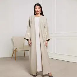 Etnische kleding dames moslim lang gewaad 2024 mode borduurwerk vlinder elegant vest jurk casual comfort vleermuis slaap