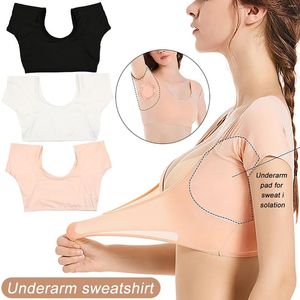 Vêtements ethniques Lait massif de la soie massif de la soie sous-arme Sweat Sweat Brepinable Super absorbant Pad V