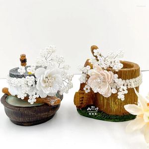 Vêtements ethniques Poignet Fleur Coréen Fournitures de mariage traditionnelles Célébration Scène d'événement Mariée et demoiselle d'honneur Habillez-vous
