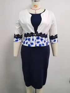 Vêtements ethniques xl 5xl Tendance de style africain Bureau des dames et robe de robe pour femmes robes