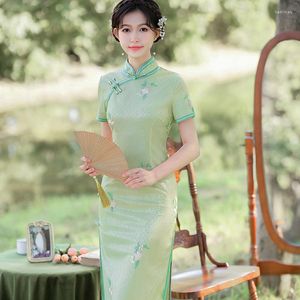 Etnische kleding jonge meisjes mode hoogwaardige elegante Chinese traditionele nationale qipao hoogwaardige retro-stijl