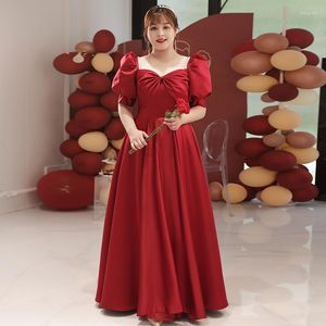 Vêtements ethniques Yourqipao Plus Taille Robe de mariée chinoise Rouge Chine Mandarin Robes traditionnelles Femmes Cheongsams Robes de soirée de mariée Toast