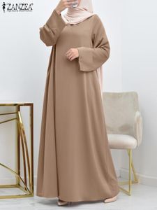 Vêtements ethniques ZANZEA mode Abaya Hijab robe d'été femmes robe musulmane automne solide fête robes Dubaï turquie Jilbab vêtements islamiques caftan 230721