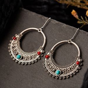 Boucles d'oreilles ethniques pendantes pour femmes, Vintage, bijoux d'ornements pour fête d'anniversaire de mariée, vente en gros