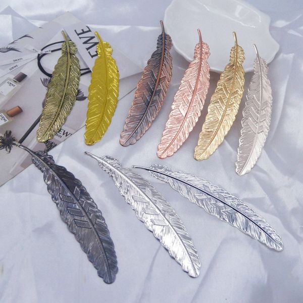 Style de style ethnique Metal Feather Bookmark DIY MAIN MAINS INS CRÉATIVE PAPEAURISER LES LIVRES RETO