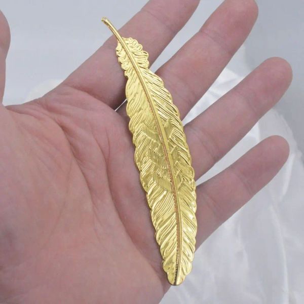 Style de style ethnique Metal Feather Bookmark rétro DIY BOODMARD MAINMARD CRÉATIVE INS PENDANTS PENDANTS BOOKMARM LIVRES DÉCORI