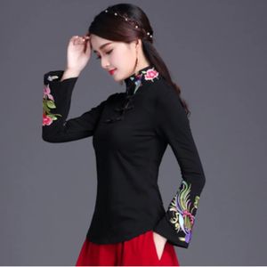 Etnische stijl streetwear mode casual dameskleding shirts voor dames vintage kleding tshirt y2k top dameskleding borduurwerk 240315