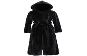 Etosell zwarte faux bontjas vrouwen dikke winter casual solide slanke uitloper lange stijl pluche faux bont kap warme coat1200917