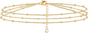 ETS Mevecco Dames Bracelet 14K Gold vergulde prachtige ketting eenvoudige sieraden schattig meisje