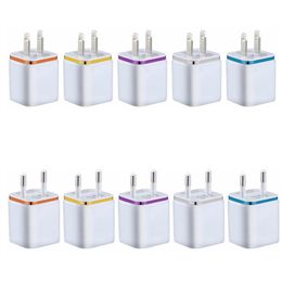 Cargador de pared USB para viaje en casa UE AU AC para IPhone 6 7 8 x xr 11 12 13 14 Samsung htc lg teléfono android