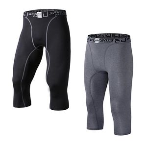 EU Men's Compression Capri Base Layer Tights 3 4 Pantalones capri pants289n