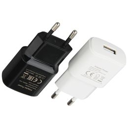 Prise EU 5V 2A chargeur USB port unique téléphone portable adaptateur secteur de voyage chargeurs muraux charge pour Xiaomi Samsung Huawei Smartphone