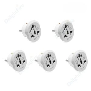 Adaptateur de la bougie UE 16A 250V CONVERTISSEMENT ADAPTER DE VOYAGE EU 2 SOBLE ROUNDE UNIVERSITÉ UNIVERSEUR US UK CN TO TO EU AC Wall Socket 240415